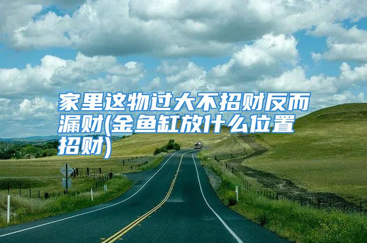 家里这物过大不招财反而漏财(金鱼缸放什么位置招财)