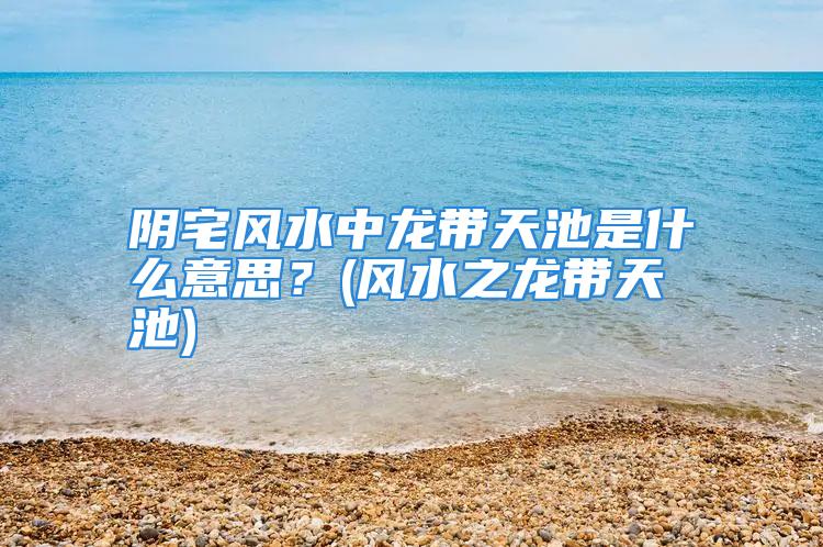 阴宅风水中龙带天池是什么意思？(风水之龙带天池)