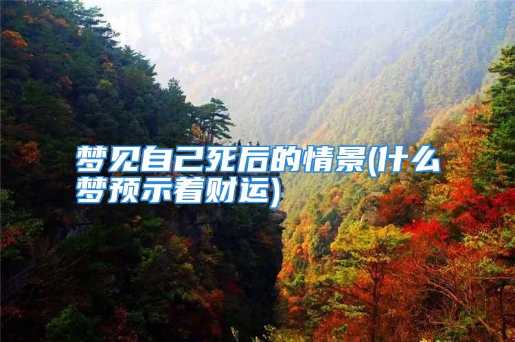 梦见自己死后的情景(什么梦预示着财运)