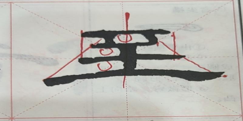 八字的田字格写法(书法教学之笔法教学与字法教学)