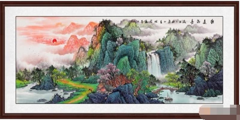 芭蕉叶在风水上的含义(客厅沙发背景墙装饰画)