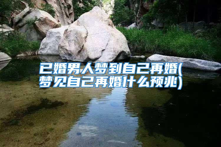 已婚男人梦到自己再婚(梦见自己再婚什么预兆)