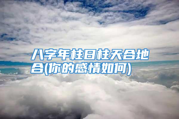 八字年柱日柱天合地合(你的感情如何)