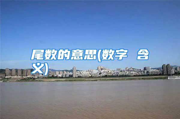 尾数的意思(数字 含义)