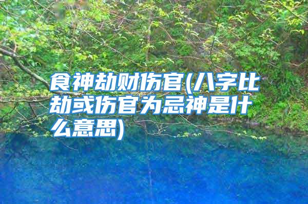 食神劫财伤官(八字比劫或伤官为忌神是什么意思)