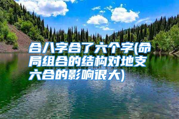 合八字合了六个字(命局组合的结构对地支六合的影响很大)