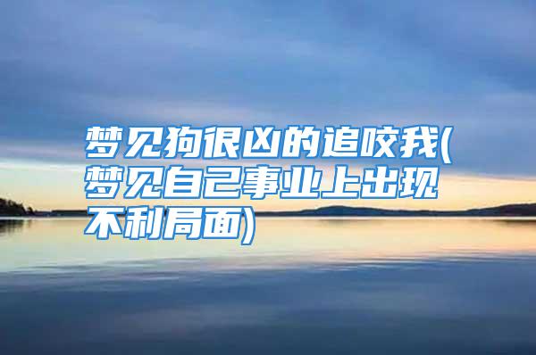 梦见狗很凶的追咬我(梦见自己事业上出现不利局面)