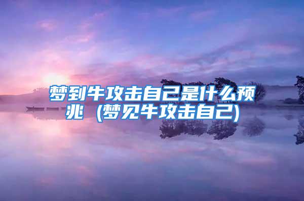 梦到牛攻击自己是什么预兆 (梦见牛攻击自己)