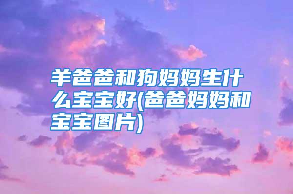 羊爸爸和狗妈妈生什么宝宝好(爸爸妈妈和宝宝图片)