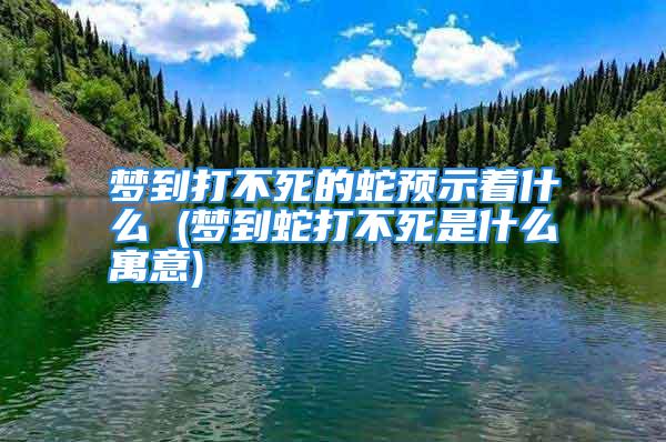 梦到打不死的蛇预示着什么 (梦到蛇打不死是什么寓意)