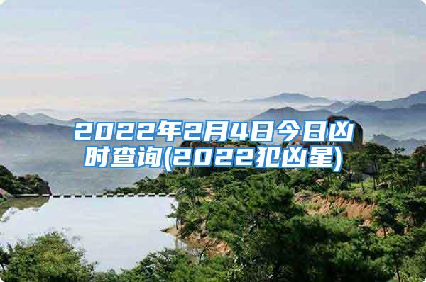 2022年2月4日今日凶时查询(2022犯凶星)