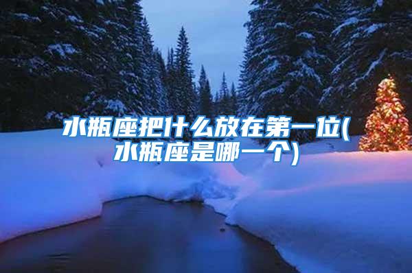 水瓶座把什么放在第一位(水瓶座是哪一个)