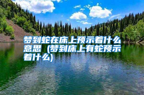 梦到蛇在床上预示着什么意思 (梦到床上有蛇预示着什么)