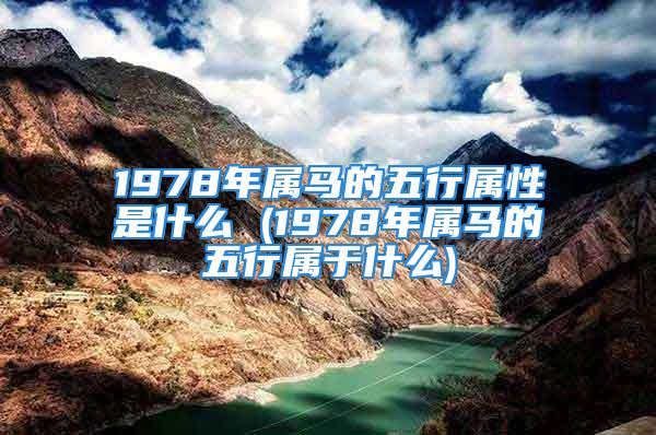 1978年属马的五行属性是什么 (1978年属马的五行属于什么)