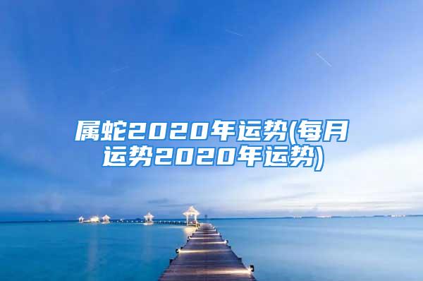 属蛇2020年运势(每月运势2020年运势)