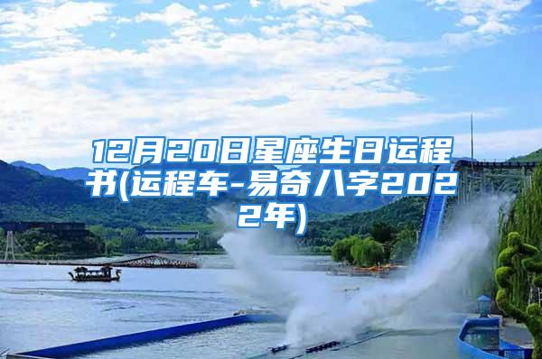 12月20日星座生日运程书(运程车-易奇八字2022年)