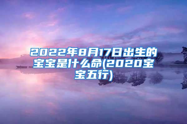 2022年8月17日出生的宝宝是什么命(2020宝宝五行)