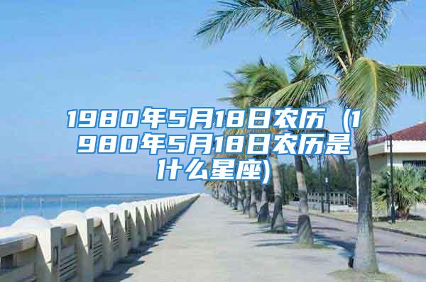 1980年5月18日农历 (1980年5月18日农历是什么星座)