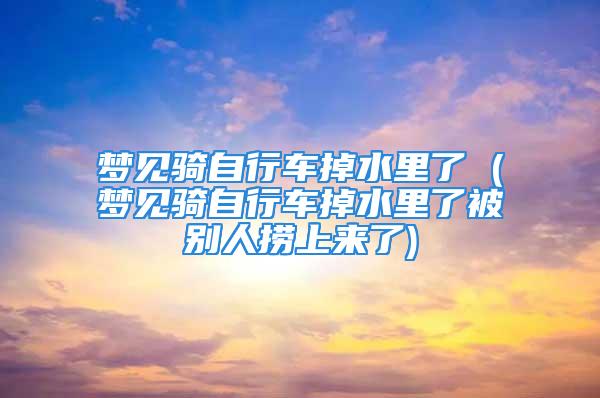 梦见骑自行车掉水里了 (梦见骑自行车掉水里了被别人捞上来了)