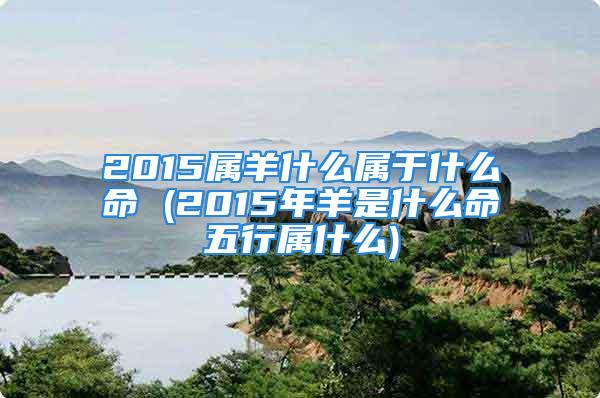 2015属羊什么属于什么命 (2015年羊是什么命五行属什么)