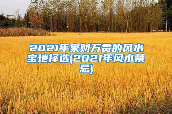 2021年家财万贯的风水宝地择选(2021年风水禁忌)