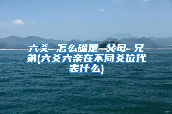 六爻 怎么确定 父母 兄弟(六爻六亲在不同爻位代表什么)