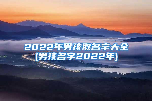 2022年男孩取名字大全(男孩名字2022年)