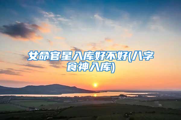 女命官星入库好不好(八字食神入库)