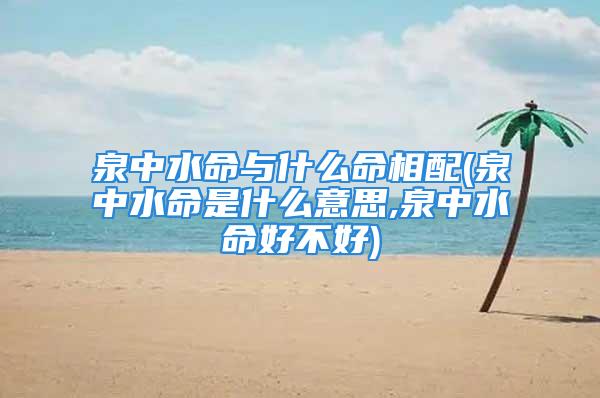 泉中水命与什么命相配(泉中水命是什么意思,泉中水命好不好)