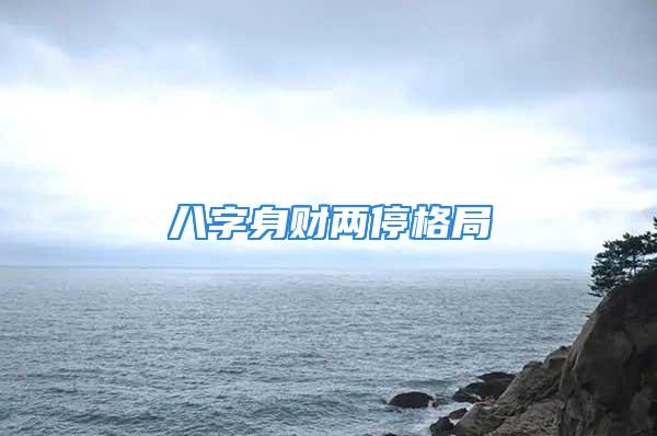 八字身财两停格局