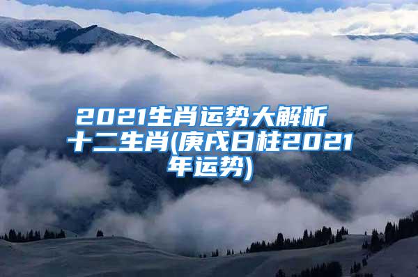 2021生肖运势大解析 十二生肖(庚戌日柱2021年运势)