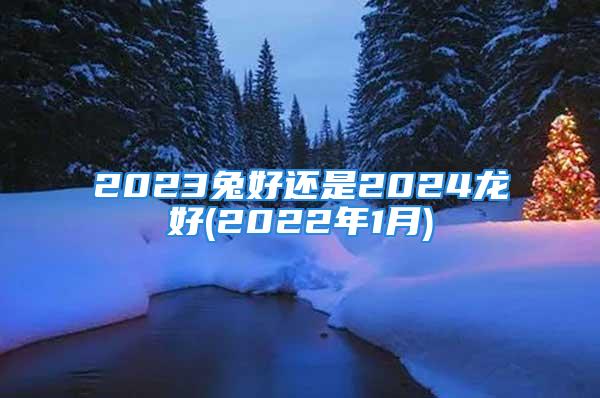 2023兔好还是2024龙好(2022年1月)