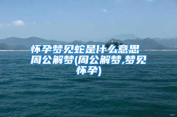 怀孕梦见蛇是什么意思 周公解梦(周公解梦,梦见怀孕)