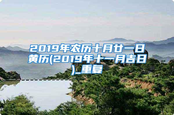 2019年农历十月廿一日黄历(2019年十一月吉日)_重复