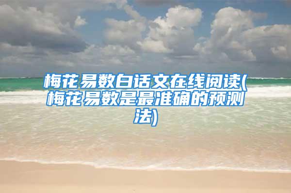 梅花易数白话文在线阅读(梅花易数是最准确的预测法)