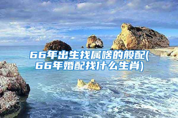 66年出生找属啥的般配(66年婚配找什么生肖)