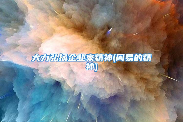 大力弘扬企业家精神(周易的精神)