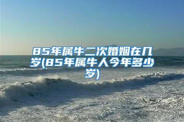 85年属牛二次婚姻在几岁(85年属牛人今年多少岁)