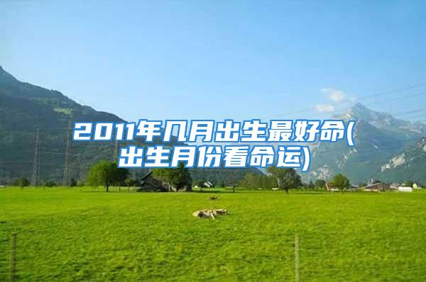 2011年几月出生最好命(出生月份看命运)