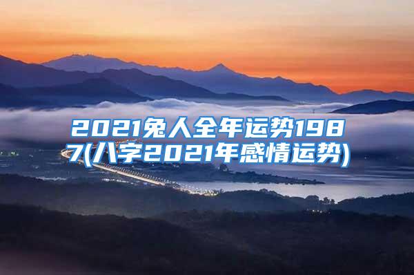 2021兔人全年运势1987(八字2021年感情运势)