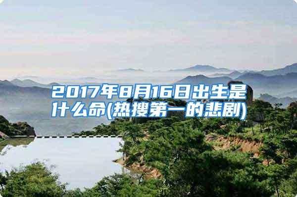 2017年8月16日出生是什么命(热搜第一的悲剧)