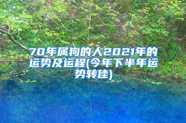 70年属狗的人2021年的运势及运程(今年下半年运势转佳)