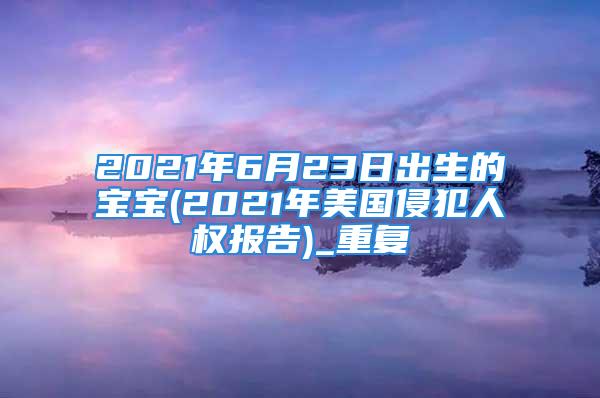 2021年6月23日出生的宝宝(2021年美国侵犯人权报告)_重复