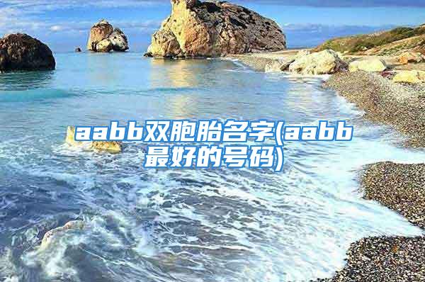 aabb双胞胎名字(aabb最好的号码)