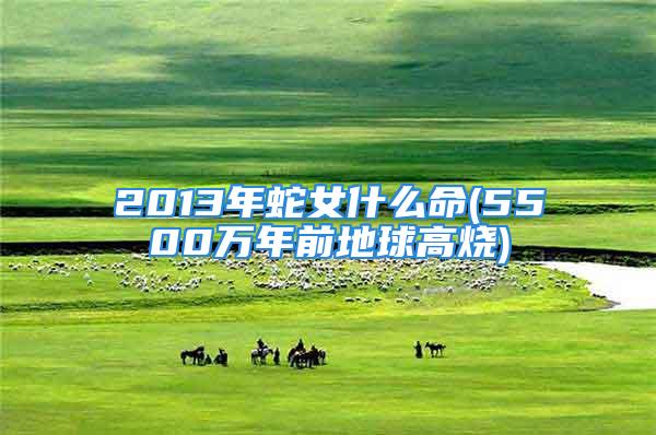 2013年蛇女什么命(5500万年前地球高烧)