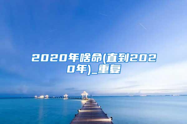 2020年啥命(直到2020年)_重复