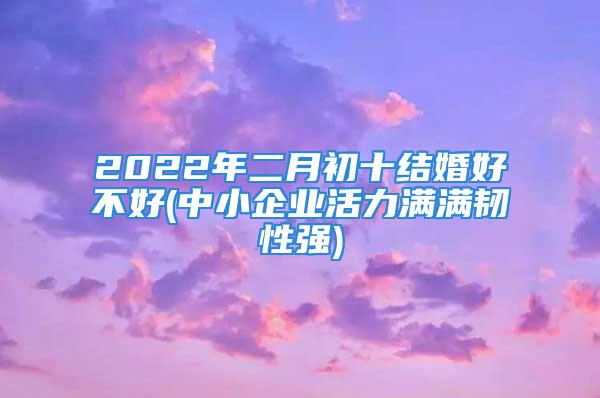 2022年二月初十结婚好不好(中小企业活力满满韧性强)