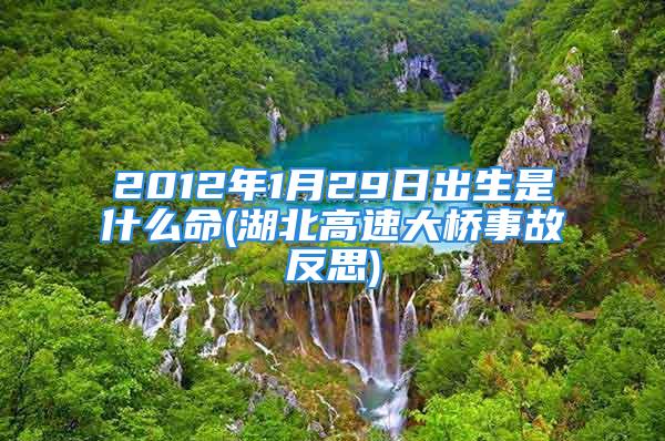 2012年1月29日出生是什么命(湖北高速大桥事故反思)