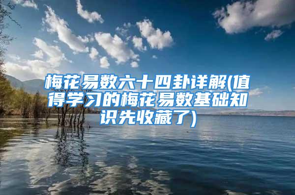 梅花易数六十四卦详解(值得学习的梅花易数基础知识先收藏了)