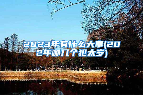 2023年有什么大事(202年哪几个犯太岁)